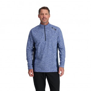 Spyder Accord Half Zip Blast Herr Blå | 67153YODA