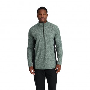 Spyder Accord Half Zip Blast Herr Grå Gröna | 38295WRKN