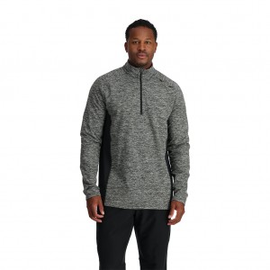 Spyder Accord Half Zip Blast Herr Svarta | 53970MJFZ