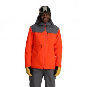 Spyder Anthem Isolerade Jackor Herr Orange | 51379JAUH