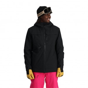 Spyder Anthem Isolerade Jackor Herr Svarta | 95412IKQG