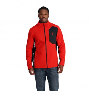 Spyder Bandit Full Zip Fleecejackor Herr Volcano | 49612ZBSD
