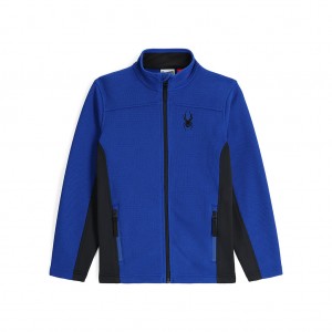 Spyder Bandit Full Zip Fleecejackor Pojke Blå | 42659KGJV