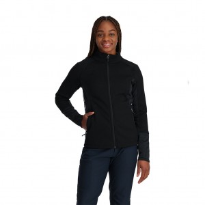 Spyder Bandita Full Zip Tröjor Dam Svarta | 32546AJIB