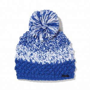 Spyder Brrr Berry Pom Mössa Dam Blå | 91584DFBL