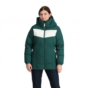 Spyder Eastwood Long Dunjackor Dam Grå Gröna | 70593VINW