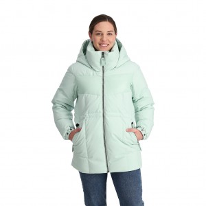 Spyder Eastwood Long Dunjackor Dam Wintergreen | 97852VNUK
