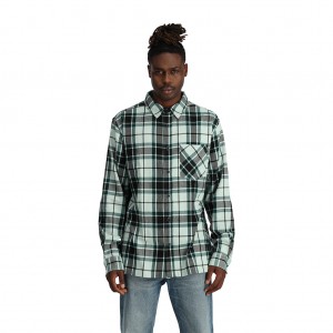 Spyder Elevation Flannel T-Shirt Herr Wintergreen | 48756MERC