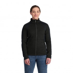 Spyder Encore Full Zip Tröjor Dam Svarta | 96748JFBP