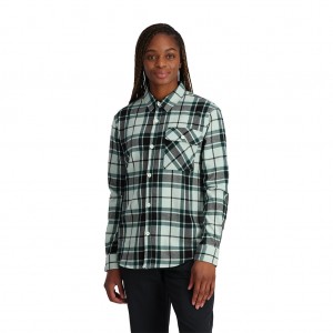 Spyder Fab Flannel Blast Dam Wintergreen | 35760UAOT