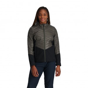 Spyder Glissade Dunjackor Dam Wintermoss | 48152OFSM