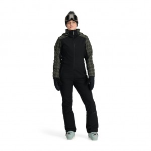 Spyder Power Suit Snowsuit Dam Svarta | 29356UJCQ