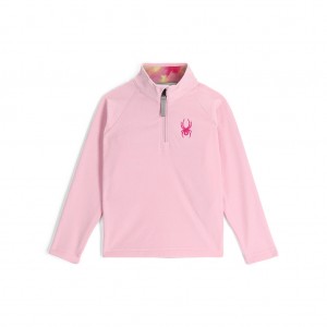 Spyder Speed Fleece Half Zip Fleecebyxor Pojke Rosa | 07438LAQY