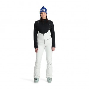 Spyder Strutt Bib Skalbyxor Dam Vita | 52476USCT