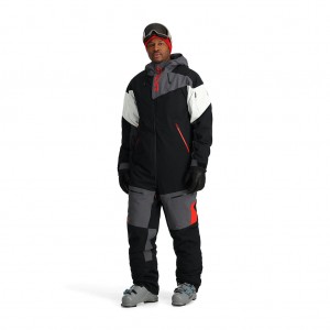 Spyder Utility Snowsuit Snowsuit Herr Svarta | 72569VHQJ